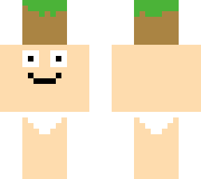 guy holding grass block