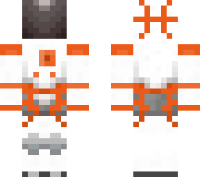 light orange astronaut