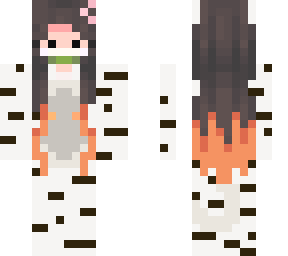 nezuko with tiger pyjamas