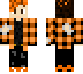 orange curly hair