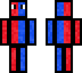 red and blue cube