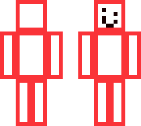 red outline with smile