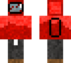 red with suit