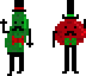 sinior pickle with sinior tomato bff <3