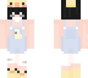 very very cuttieee black hair duck girl  ^3^