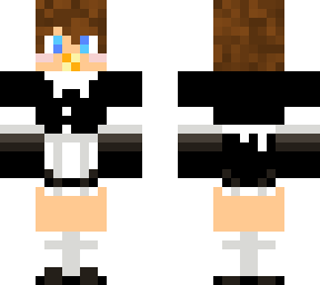 baby boy in maid costume