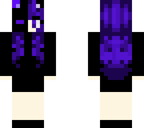 black and purple cat girl with black neon cat mask edited