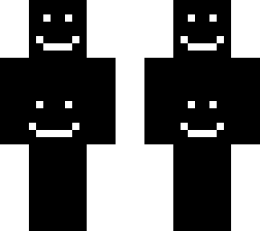 black skin with smiley faces on it.
