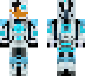 blue cyborg