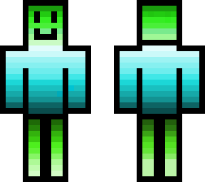 blue green smile