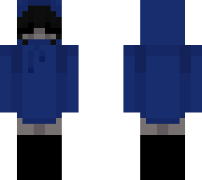 blue hoodie