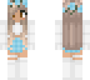 blue skirt