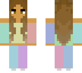 brown haired pastel girl