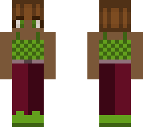checkered and magenta jeans