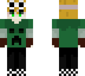 creeper shirt boy with gloves