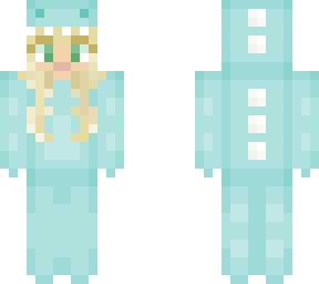 cyan female dino onesie