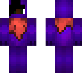 finished purple pixeldip reskin with red scarf v2