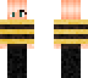 girl with a bee themed shirt