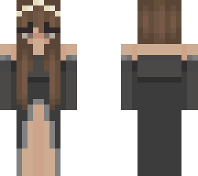 girl with black dress