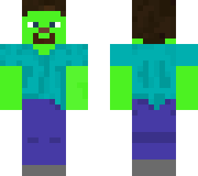 green glowing steve (dosent actualy glow)