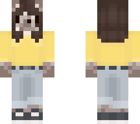 jasuminkun: yellow shirt & mom jeans