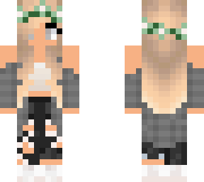 my skin with sage flower crown :)