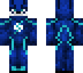polar bear in blue flash costume