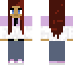 purple hoodie girl