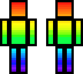 rainbow with blackoutlines