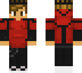 red and black boy outfit