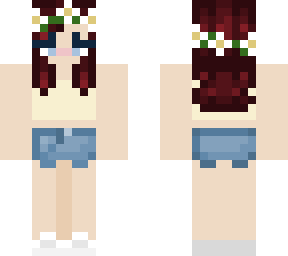 red hair blue eyes summer girl (skin for my sister)