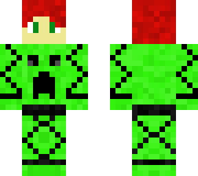red head with creeper suit