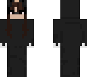 black sheep hooded female