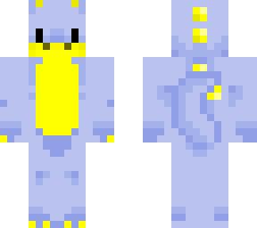blue and yellow dino