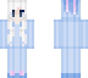 blue bunny onesie <3