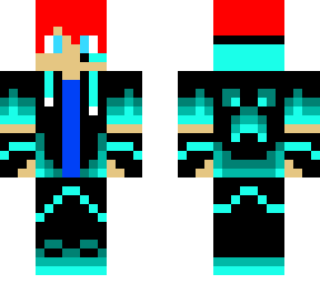 blue flaming boy
