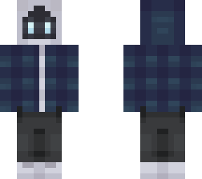 blue hooded