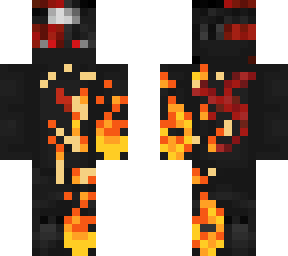 burning red dragon ninja