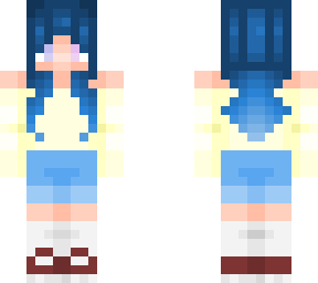 dark blue hair girl