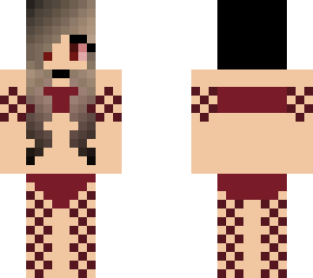 girl swimsuit with a beanie.
