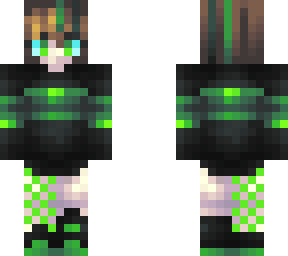 green and black