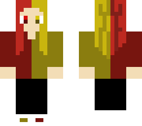 green and red girl