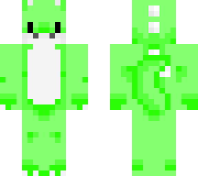 green and white dino