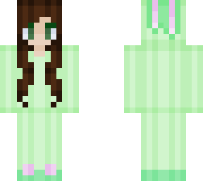green bunny onesie <3