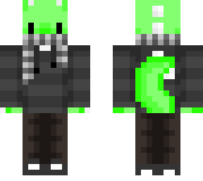 green dino with scarf