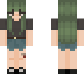 green hair
