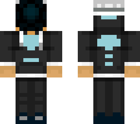 guy in black and blue hoodie with a mask