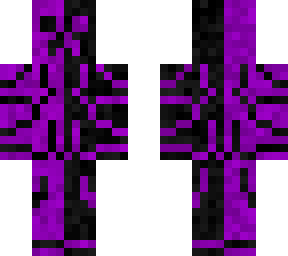 half purple, half black creeper