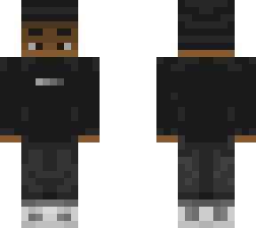 kaejosiie black sweater faded logo & waves with airpods