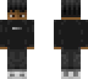 kaejosiie black sweater faded logo with squinted eyes